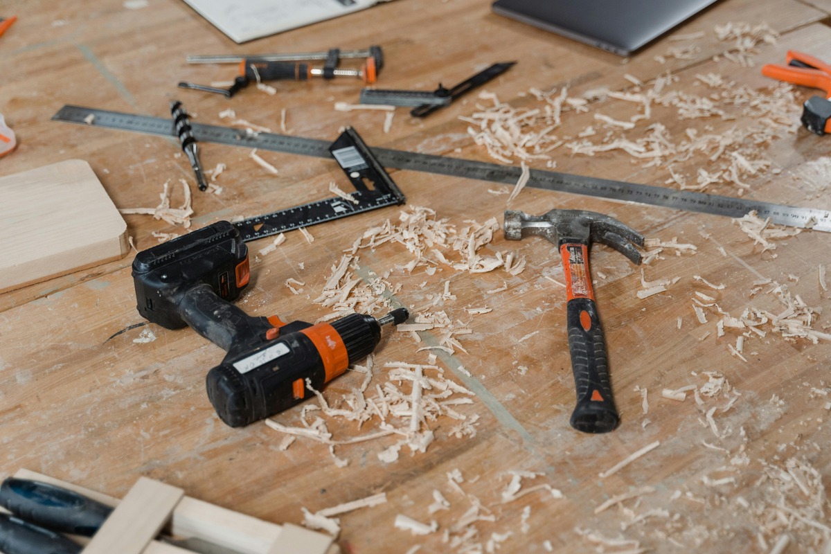 tools on the table